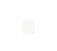 Sweatshorts ALPHA INDUSTRIES "Basic Bike Shorts SL FP Wmn", Damen, Gr. XS, Normalgrößen, weiß (weiß, gelb gold), Obermaterial: 95% Baumwolle, 5% Elastan, Hosen Sweatshorts (44014400-XS) weiß, gelb gol