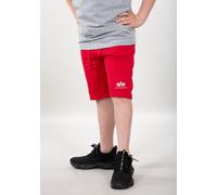 Sweatshorts ALPHA INDUSTRIES "Basic Jogger Short SL Kids", Mädchen, Gr. 14, Normalgrößen, rot (speed rot), Obermaterial: 80% Baumwolle, 20% Polyester, Hosen Sweatshorts (40691108-14) speed rot