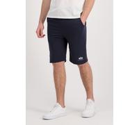 Sweatshorts ALPHA INDUSTRIES "Basic Short SL", Herren, Gr. S, Normalgrößen, blau (rep.blau), Obermaterial: 80% Baumwolle, 20% Polyester, Hosen Sweatshorts (45160753-S) rep.blau