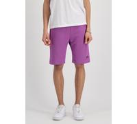 Sweatshorts ALPHA INDUSTRIES "Basic Short SL", Herren, Gr. S, Normalgrößen, pink (schwarz magenta), Obermaterial: 80% Baumwolle, 20% Polyester, Hosen Sweatshorts (93869519-S) schwarz magenta