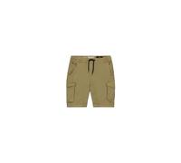 Sweatshorts ALPHA INDUSTRIES "Cotton Twill Jogger Short", Herren, Gr. S, Normalgrößen, grün (olive), Obermaterial: 98% Baumwolle, 2% Elastan, Hosen Sweatshorts (87937144-S) olive