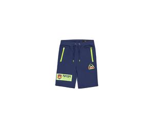 Sweatshorts ALPHA INDUSTRIES "Mars Neon Short", Herren, Gr. S, Normalgrößen, blau (new navy), Obermaterial: 80% Baumwolle, 20% Polyester, Hosen Sweatshorts (28445962-S) new navy
