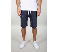 Sweatshorts ALPHA INDUSTRIES "NASA Basic Sweat Short", Herren, Gr. S, Normalgrößen, blau (rep.blau), Obermaterial: 80% Baumwolle, 20% Polyester, Hosen Sweatshorts (56003515-S) rep.blau
