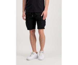 Sweatshorts ALPHA INDUSTRIES "Ripstop Jogger Short", Herren, Gr. L, Normalgrößen, schwarz, Obermaterial: 100% Baumwolle, Hosen Sweatshorts (57951002-L) schwarz