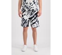 Sweatshorts ALPHA INDUSTRIES "Tie Dye Shorts", Herren, Gr. M, Normalgrößen, schwarz, Obermaterial: 80% Baumwolle, 20% Polyester, Hosen Sweatshorts (36640003-M) schwarz