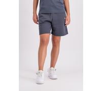 Sweatshorts ALPHA INDUSTRIES "Unisex EMB Short", Herren, Gr. XS, Normalgrößen, grau (grauschwarz), Obermaterial: 80% Baumwolle, 20% Polyester, Hosen Sweatshorts (11593752-XS) grauschwarz
