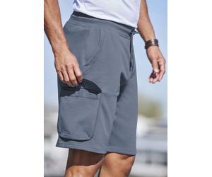 Sweatshorts AUTHENTIC LE JOGGER "kurze Sweathose", Herren, Gr. S (44/46), N-Gr, blau, Sweatware, Obermaterial: 60% Baumwolle, 40% Polyester, unifarben, regular fit ca. Mitte Knie, Hosen Sweatshorts, C