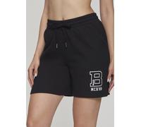 Sweatshorts BENCH. LOUNGEWEAR, Damen, Gr. 36/38, N-Gr, schwarz, angeraute Sweatware, Obermaterial: 60% Baumwolle, 40% Polyester, unifarben, Basic, bequem kurz, Hosen Sweatshorts, in weich angerauter S