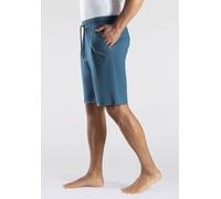 Sweatshorts BENCH. LOUNGEWEAR, Herren, Gr. 52/54 (L), N-Gr, blau (petrol, meliert), Sweatware, Obermaterial: 60% Baumwolle, 40% Polyester, unifarben, Basic, bequem ca. Mitte Knie, Hosen Sweatshorts, m