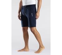 Sweatshorts BENCH. LOUNGEWEAR, Herren, Gr. 60/62 (XXL), N-Gr, blau (navy), Sweatware, Obermaterial: 60% Baumwolle, 40% Polyester, unifarben, Basic, bequem ca. Mitte Knie, Hosen Sweatshorts, mit seitli