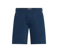 Sweatshorts BLEND "BHKunal", Herren, Gr. M, US-Größen, blau (marineblaus), Sweatware, 60% Baumwolle, 40% Polyester, unifarben, Basic, normal kniefrei, Hosen Sweatshorts, Gemütliche Sweatshorts mit Tas