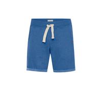 Sweatshorts BLEND "BHTimo", Herren, Gr. L, US-Größen, blau (great blau), Sweatware, 60% Baumwolle, 40% Polyester, unifarben, regular fit kurz, Hosen Sweatshorts, Kurze Hose mit fixierten Saumkanten am