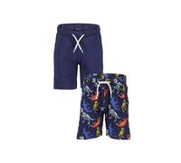 Sweatshorts BLUE SEVEN, Jungen, Gr. 116, N-Gr, multipack 1, Jersey, Obermaterial: 100% Baumwolle, bedruckt, Basic kniefrei, Hosen Sweatshorts (38238851-116) multipack 1