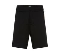 Sweatshorts BOSS "Authentic Shorts", Herren, Gr. M, N-Gr, schwarz (schwarz 002), Jersey, Obermaterial: 100% Baumwolle, gerade ca. Mitte Knie, Hosen Sweatshorts (29853059-M) schwarz 002
