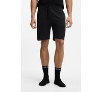 Sweatshorts BOSS "Authentic Shorts", Herren, Gr. XL, N-Gr, schwarz 004, Jersey, Obermaterial: 100% Baumwolle, unifarben, gerade ca. Mitte Knie, Hosen Sweatshorts (86957301-XL) schwarz 004