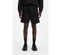 Sweatshorts BOSS GREEN "JT Shorts", Herren, Gr. S, N-Gr, schwarz (schwarz001), Sweatware, Obermaterial: 88% Baumwolle, 12% Polyester, unifarben, relaxed fit kniefrei, Hosen Sweatshorts (69276900-S) sc