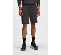Sweatshorts BOSS GREEN "Shorts Zone", Herren, Gr. M, N-Gr, grau (dunkelgrau027), Sweatware, Obermaterial: 62% Baumwolle, 33% Polyester, 5% Elasthan, unifarben, regular fit kniefrei, Hosen Sweatshorts,