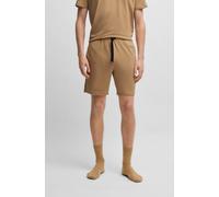 Sweatshorts BOSS "Mix&Match Short CW", Herren, Gr. XXL, N-Gr, beige (medium beige 260), Sweatware, Obermaterial: 95% Baumwolle, 5% Elasthan, Basic kurz, Hosen, mit Eingriffstaschen (99683232-XXL) medi