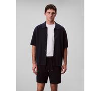 Sweatshorts CALVIN KLEIN JEANS "HD COTTON WAFFLE SHORT", Herren, Gr. XXL, N-Gr, blau (night sky), Web, Obermaterial: 100% Baumwolle, unifarben, klassisch kurz, Hosen Sweatshorts, Mit elastischem Bund