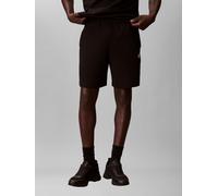 Sweatshorts CALVIN KLEIN JEANS, Herren, Gr. L, N-Gr, schwarz, Sweatware, Obermaterial: 100% Baumwolle, unifarben, lässig geschnitten kurz, Hosen Sweatshorts, Regular Fit, Logo-Badge, Seitentaschen (97