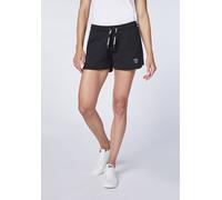 Sweatshorts CHIEMSEE, Damen, Gr. XXL (44), Normalgrößen, deep schwarz, 60% Baumwolle, 40% Polyester, Hosen Sweatshorts (19683643-XXL)