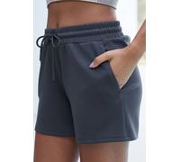 Sweatshorts COPENHAGEN STUDIOS, Damen, Gr. 32/34, N-Gr, grau (dunkelgrau), Sweatware, Obermaterial: 54% Modal, 40% Polyester, 6% Elasthan, unifarben, casual, bequem ca. Mitte Oberschenkel, Hosen, aus