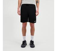Sweatshorts ELLESSE "GIALARNO SHORT", Herren, Gr. L, N-Gr, schwarz, Sweatware, Obermaterial: 64% Baumwolle, 36% Polyester, kontrastfarbene Details, unifarben mit Farbeinsätzen, Hosen Sweatshorts (3858
