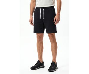 Sweatshorts ELLESSE "WEST PALM SHORT", Herren, Gr. L, N-Gr, schwarz, Obermaterial: 85% Baumwolle, 15% Polyester, Hosen Sweatshorts, sportlicher Stil, für sportliche Aktivitäten, komfortabler Schnitt (
