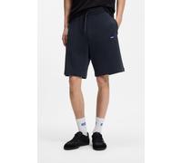 Sweatshorts HUGO BLUE "Nasensio", Herren, Gr. M, N-Gr, dunkelblau405, Sweatware, Obermaterial: 100% Baumwolle, regular fit kniefrei, Hosen Sweatshorts, mit Markenlabel (62915906-M) dunkelblau405