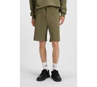 HUGO Shorts aus Baumwoll-Terry mit Logo-Patch - Style Nasensio, 50522364 Olive S