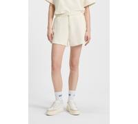 Sweatshorts HUGO BLUE "Norlina", Damen, Gr. L, N-Gr, weiß (open weiß 110), Web, Obermaterial: 100% Baumwolle, unifarben, Hosen Sweatshorts, in bequemer Passform (64378723-L) open weiß 110