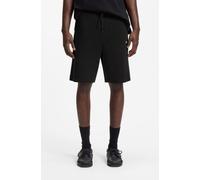Sweatshorts HUGO BLUE "Nasensio", Herren, Gr. XL, N-Gr, schwarz (schwarz001), Sweatware, Obermaterial: 100% Baumwolle, unifarben, casual, regular fit kniefrei, Hosen, mit Markenlabel (83748958-XL) sch