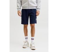 Sweatshorts JACK & JONES "JPSTGORDON ALLIANCE SWEAT SHORTS", Herren, Gr. S, N-Gr, navy blazer, angeraute Sweatware, Obermaterial: 60% Baumwolle, 40% Polyester, unifarben, regular fit, Hosen Sweatshort