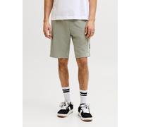 Sweatshorts JACK & JONES "JPSTGORDON ALLIANCE SWEAT SHORTS", Herren, Gr. S, N-Gr, vetiver, angeraute Sweatware, Obermaterial: 60% Baumwolle, 40% Polyester, unifarben, regular fit, Hosen Sweatshorts (4