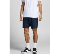 Sweatshorts JACK & JONES "JPSTGORDON mit elastischem Bund", Herren, Gr. XL, N-Gr, blau (navy blazer), Web, Obermaterial: 61% Polyester, 39% Baumwolle, unifarben, slim fit kniefrei, Hosen Sweatshorts,