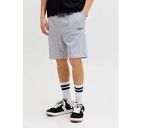 Sweatshorts JACK & JONES "JPSTKANE SOHO SWEAT SHORTS MID SN", Herren, Gr. XL, N-Gr, light grau melange, Sweatware, Obermaterial: 80% Baumwolle, 20% Polyester, meliert, kniefrei, Hosen Sweatshorts, Bau
