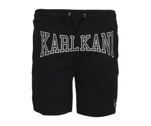 Sweatshorts KARL KANI "Karl Kani Herren KM232-006-2 KK College Signature Sweatshorts", Herren, Gr. M, US-Größen, schwarz, 80% Baumwolle, 20% Polyester, normal, Hosen Sweatshorts (42582115-M) schwarz