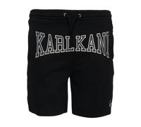 Sweatshorts KARL KANI "Karl Kani Herren KM232-006-2 KK College Signature Sweatshorts", Herren, Gr. XL, US-Größen, schwarz, 80% Baumwolle, 20% Polyester, normal, Hosen Sweatshorts (42582115-XL) schwarz