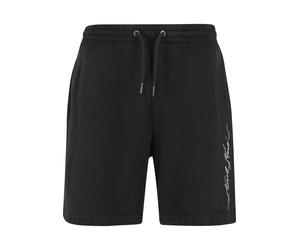 Sweatshorts KARL KANI "Karl Kani KM242-049-1 Autograph Washed Sweatshorts", Herren, Gr. L, US-Größen, schwarz, 100% Baumwolle, normal, Hosen Sweatshorts (30634936-L) schwarz