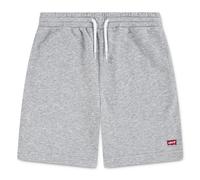 Sweatshorts LEVI'S KIDS "LVB MINI BATWING SHORTS", Herren, Gr. 10 (140), N-Gr, grau heather, Sweatware, Obermaterial: 60% Baumwolle, 40% Polyester, unifarben, normal kurz, Hosen Sweatshorts, for Boys