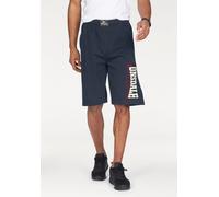 Sweatshorts LONSDALE "LOGO JAM", Herren, Gr. L, N-Gr, schwarz navy, oxblood, ecru, Obermaterial: 100% Baumwolle, bequem knielang, Hosen Sweatshorts, mit Gummizugbund und Seitentaschen (88182019-L) sch