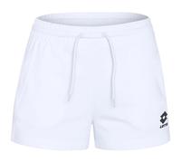 Sweatshorts LOTTO, Damen, Gr. L (40), Normalgrößen, weiß (hellweiß), 80% Baumwolle, 20% Polyester, unifarben, regular fit kurz, Hosen Sweatshorts, - mit praktischem Kordelzug (16697611-L) hellweiß