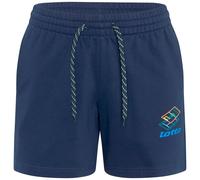 Sweatshorts LOTTO, Damen, Gr. M (38), Normalgrößen, peacoat, 80% Baumwolle, 20% Polyester, unifarben, kurz, Hosen Sweatshorts, - mit urbanem Print in Neonfarben (52516961-M) peacoat
