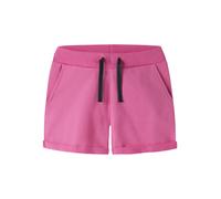 Sweatshorts NAME IT "NKFVOLTA SWE SHORTS UNB", Mädchen, Gr. 122, N-Gr, strawberry moon, angeraute Sweatware, Obermaterial: 95% Baumwolle, 5% Elasthan, unifarben, regular fit kurz, Hosen Sweatshorts, B