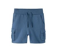 Sweatshorts NAME IT "NMMOLI SWEAT SHORTS UNB NOOS", Herren, Gr. 116, N-Gr, vintage indigo, Sweatware, Obermaterial: 60% Baumwolle, 40% Polyester, unifarben, normal kurz, Hosen Sweatshorts, Baumwollmis