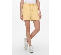 Sweatshorts ONLY "ONLLUNA BERMUDA SHORTS UB SWT", Damen, Gr. L, N-Gr, sunlight aop:smal ditsy cloud, Sweatware, Obermaterial: 100% Polyester, bedruckt, regular fit kurz, Hosen Sweatshorts, Polyester, 