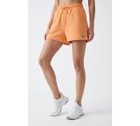 Sweatshorts ONLY "ONLMINNA SWEAT SHORTS CS SWT", Damen, Gr. XL, N-Gr, mock orange detail:only badge, Sweatware, Obermaterial: 65% Polyester, 35% Baumwolle, unifarben, regular fit kurz, Hosen Sweatshor