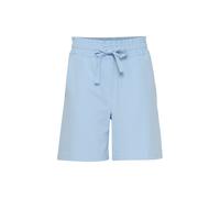Sweatshorts OXMO "Sweatshorts OXDaniella", Damen, Gr. 42, N-Gr, blau (blau bell), Obermaterial: 64% Polyester PES. 32% Viskose CV. 4% Elasthan EL., Hosen Sweatshorts (14275869-42) blau bell