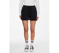Sweatshorts PIECES "PCCHILLI SUMMER HW SHORTS UB NOOS BC", Damen, Gr. M, N-Gr, schwarz, Sweatware, Obermaterial: 50% Baumwolle, 50% Polyester, unifarben, regular fit kurz, Hosen Sweatshorts, mit Eingr