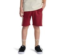 Sweatshorts QUIKSILVER "Knowledge Area", Mädchen, Gr. 14, rot (burnt russet), Obermaterial: 55% Baumwolle, 45% Polyester., Hosen Sweatshorts (69061644-14) burnt russet